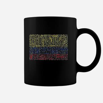 Colombian Flag With Colombian Cities Word Coffee Mug - Thegiftio