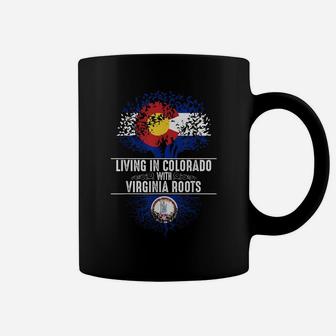 Colorado Home Virginia Roots State Tree Flag Love Gift Coffee Mug | Crazezy DE