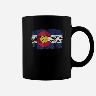 Colorado Mountain Love Colorado Flag Coffee Mug | Crazezy