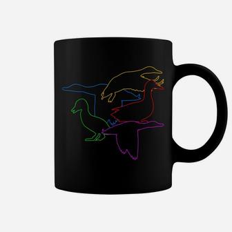 Colored Duck Goose Geese Lovers T Shirt Hunting Hunters Gift Coffee Mug | Crazezy UK