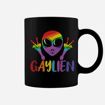 Colorful Alien Gay Lgbtq Community Coffee Mug - Monsterry