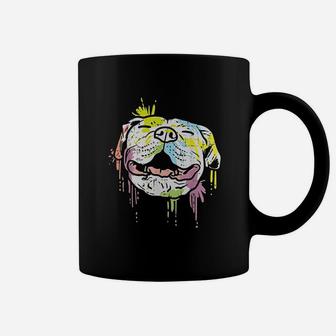 Colorful Pitbull American Terrier Pitty Dog Lover Owner Gift Coffee Mug | Crazezy CA
