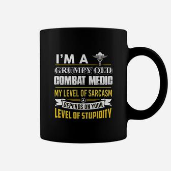 Combat Medic I Am A Grumpy Old Combat Medic Coffee Mug - Thegiftio UK