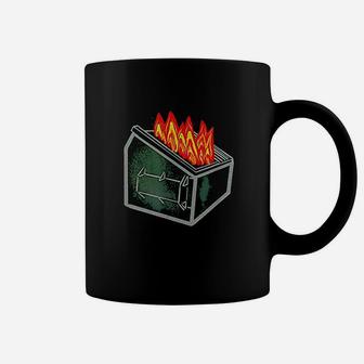 Complete Dumpster Fire Trash Can Coffee Mug | Crazezy