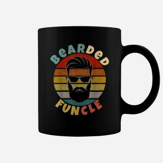 Cool Bearded Funcle Vintage Birthday Gift For My Fun Uncle Coffee Mug | Crazezy DE