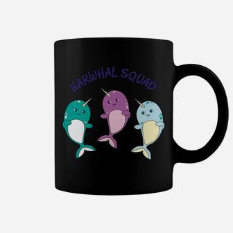 Cool Narwhal Squad Hoodie - Funny Birthday Gift For Kids Coffee Mug | Crazezy DE