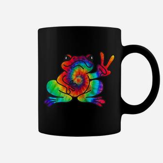 Cool Peace Frog Tie Dye For Boys And Girls Coffee Mug | Crazezy
