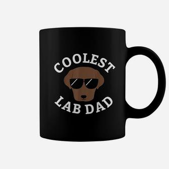 Coolest Chocolate Lab Dad For Labrador Retriever Dads Coffee Mug | Crazezy