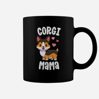 Corgi Mom Shirts For Women Dog Mama Red Tricolor Corgi Coffee Mug | Crazezy CA
