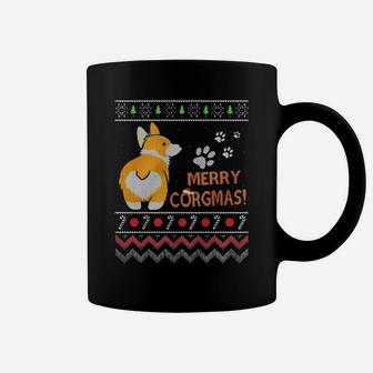 Corgi Ugly Christmas Sweatshirt Funny Dog Gift For Christmas Coffee Mug | Crazezy UK