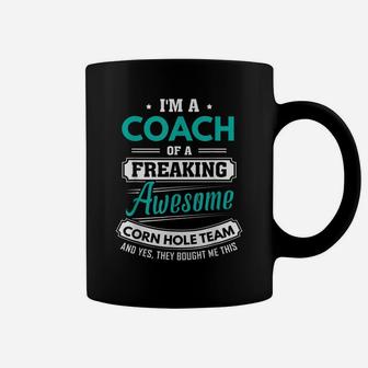 Corn Hole Coach Corn Hole Team Coach Gift Coffee Mug | Crazezy AU