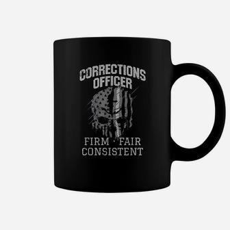 Corrections Officer Quote Thin Silver Grey Line Coffee Mug - Thegiftio