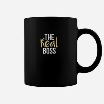 Couples The Real Boss And The Boss Coffee Mug | Crazezy UK