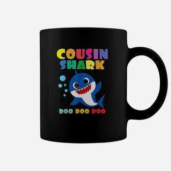 Cousin Shark Doo Doo Funny Baby Mommy Kids Coffee Mug | Crazezy UK