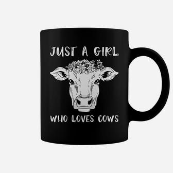 Cow Farmer - Just A Girl Who Loves Cows Coffee Mug | Crazezy CA