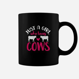 Cow Just A Girl Who Loves Cows Gift Coffee Mug | Crazezy AU