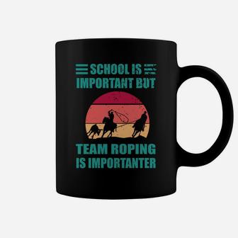 Cowboy Team Roping Rodeo Importanter Geschenk Shirt Coffee Mug | Crazezy