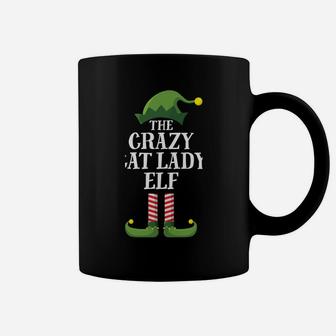 Crazy Cat Lady Elf Matching Family Group Christmas Party Pj Coffee Mug | Crazezy CA