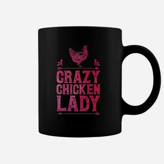 Crazy Chicken Lady Funny Girls Women Poultry Farmer Farm Coffee Mug | Crazezy UK
