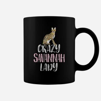 Crazy Savannah Lady – Cute Savannah Cat Lovers Coffee Mug | Crazezy DE
