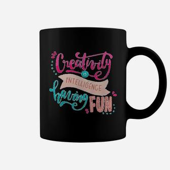 Creativity Is Intelligence Having Fun Coffee Mug - Thegiftio UK