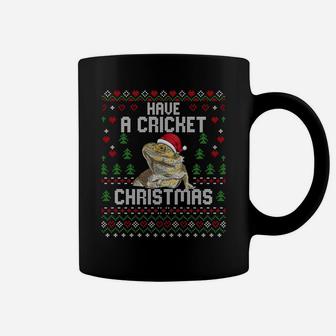 Cricket Christmas Bearded Dragon Ugly Christmas Sweater Xmas Sweatshirt Coffee Mug | Crazezy