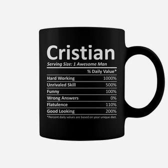 Cristian Nutrition Funny Birthday Personalized Name Gift Coffee Mug | Crazezy