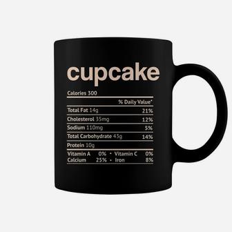 Cupcake Nutrition Facts Funny Thanksgiving Christmas Food Coffee Mug | Crazezy DE