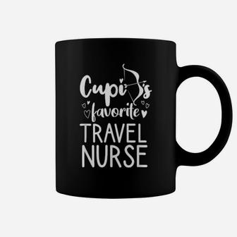 Cupid's Favorite Travel Nurse Valentines Day Date Coffee Mug - Monsterry