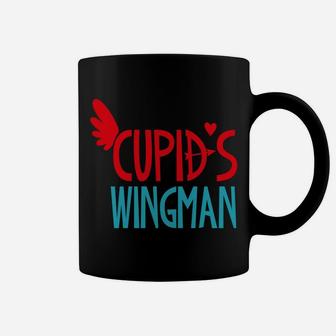 Cupids Wingman Funny Valentines Day Coffee Mug - Thegiftio