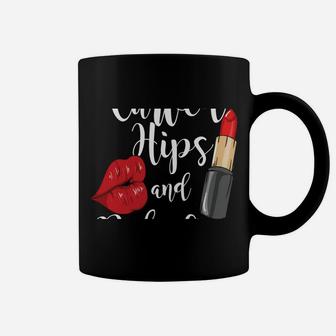 Curved Hips And Red Lips For Curvy Strong Women And Girl Coffee Mug | Crazezy UK