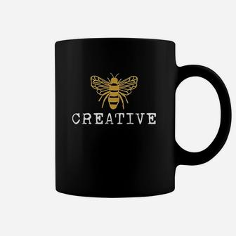 Cute Bee Creative Art Teacher Coffee Mug | Crazezy UK