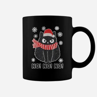 Cute Black Cat Xmas Christmas Xmas Outfit Coffee Mug | Crazezy AU