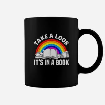Cute Book Reader Rainbow Book Coffee Mug | Crazezy