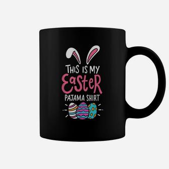 Cute Bunny Lover Gifts Men Women This Is My Easter Pajama Coffee Mug | Crazezy CA