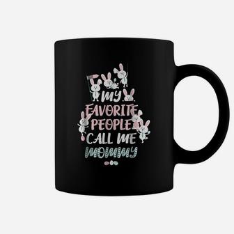 Cute Bunny My Favorite People Call Me Mommy Easter T-Shirt Coffee Mug | Crazezy