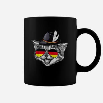 Cute Cat German Flag Oktoberfest Pride Germany Festival Coffee Mug | Crazezy UK