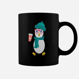 Cute Chillin Christmas Holiday Gift For Penguin Lovers Coffee Mug | Crazezy