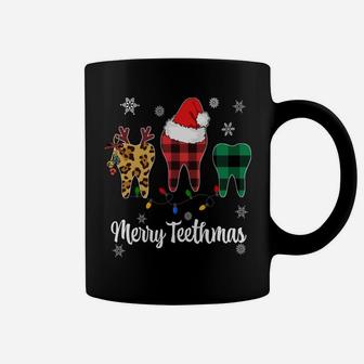 Cute Christmas Dentist Teeth Dental Hygienist Assistant Gift Sweatshirt Coffee Mug | Crazezy