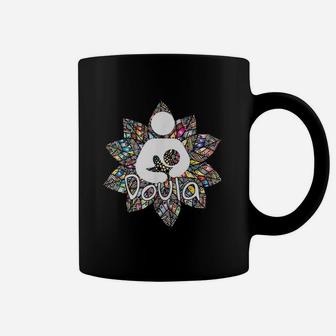 Cute Doula Floral Accent Gift Idea For Birth Coaches Coffee Mug | Crazezy