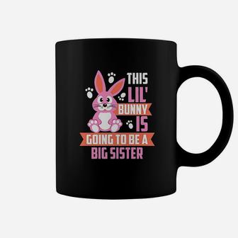 Cute Easter Sunday Big Sister Announcement Coffee Mug | Crazezy