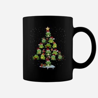 Cute Frog Christmas Tree Gift Decor Xmas Tree Sweatshirt Coffee Mug | Crazezy