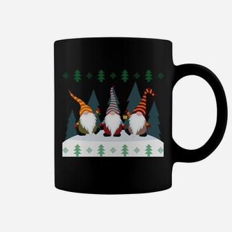 Cute Garden Gnomes Xmas Elf Holiday Ugly Christmas Coffee Mug | Crazezy UK