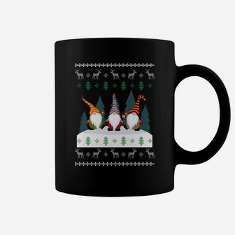 Cute Garden Gnomes Xmas Elf Holiday Ugly Christmas Coffee Mug | Crazezy CA