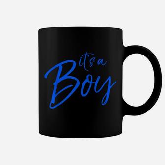 Cute Gender Reveal Item Social Media Reveal Idea It's A Boy Coffee Mug | Crazezy