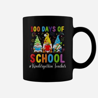 Cute Gnome Kindergarten Teacher Funny 100Th Day Of School Coffee Mug | Crazezy