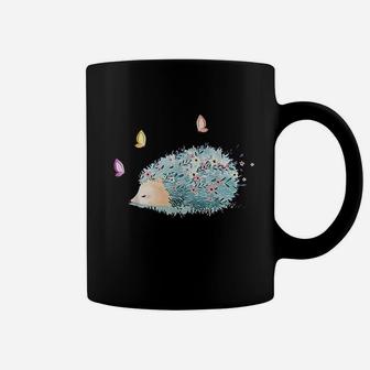 Cute Hedgehog Butterfly Coffee Mug | Crazezy UK