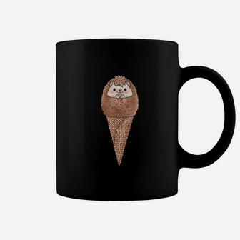 Cute Hedgehog Ice Cream Coffee Mug | Crazezy CA