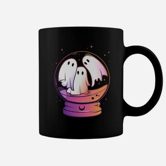 Cute Kawaii Ghost Spirits Crystal Ball Fortune Goth Pastel Sweatshirt Coffee Mug | Crazezy CA