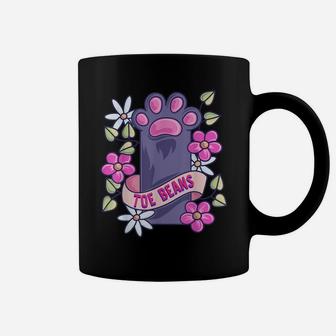 Cute Kawaii Toe Beans Funny Cat Lovers Gifts For Cat Person Coffee Mug | Crazezy UK